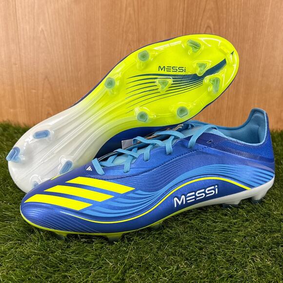 Messi x adidas F50 Pro FG Royal Blue Solar Yellow Cleats JQ7953 Men\'s Size 12 main image 7